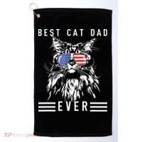 Funny Maine Coon Cat Best Cat Dad Ever Funny Cat Maine Coon Golf Towel thumb 0
