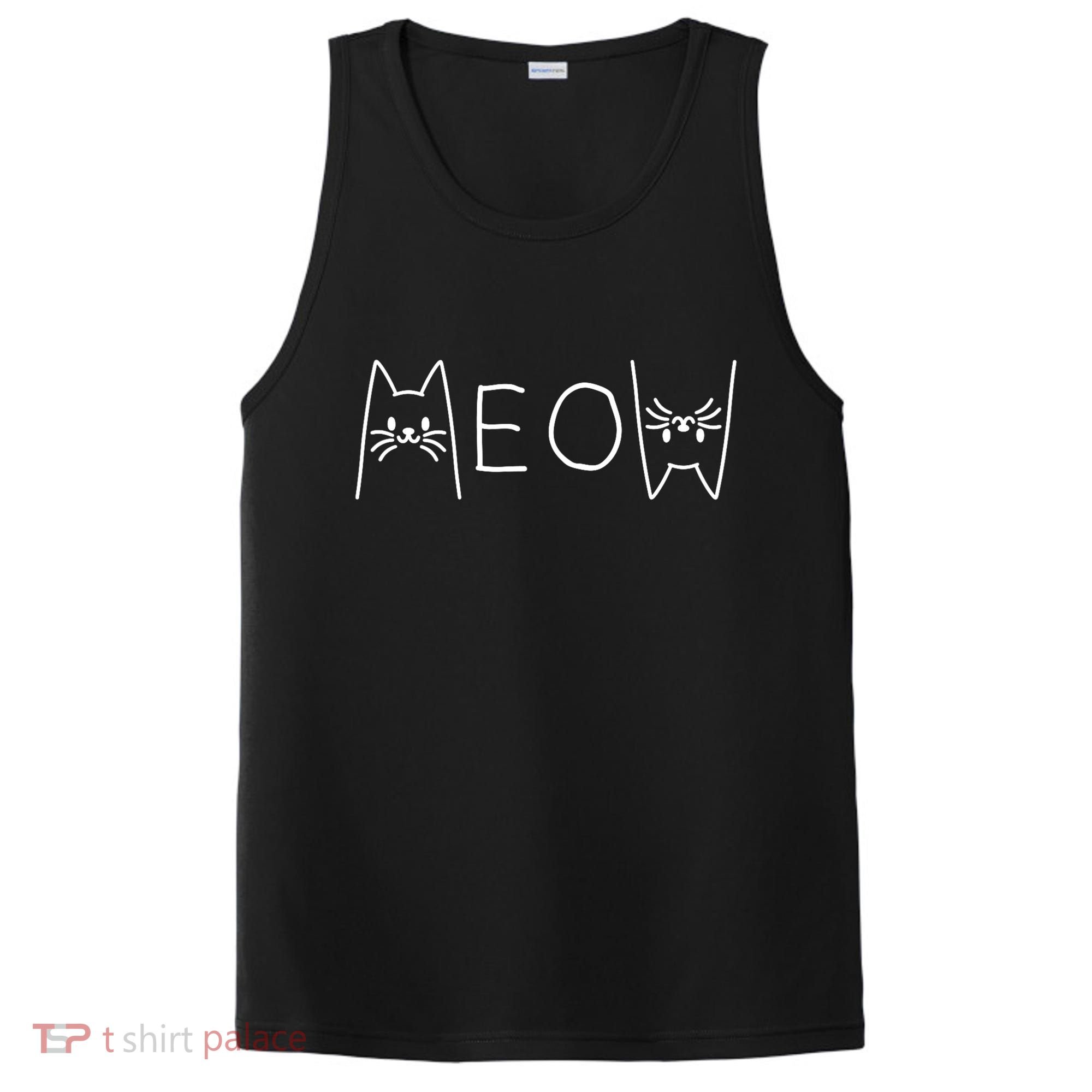 Funny Meow Cat Meow Kitty Cats Meow PosiCharge Competitor Tank