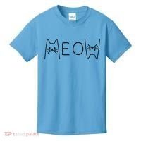 Funny Meow Cat Meow Kitty Cats Meow Kids T-Shirt thumb 0