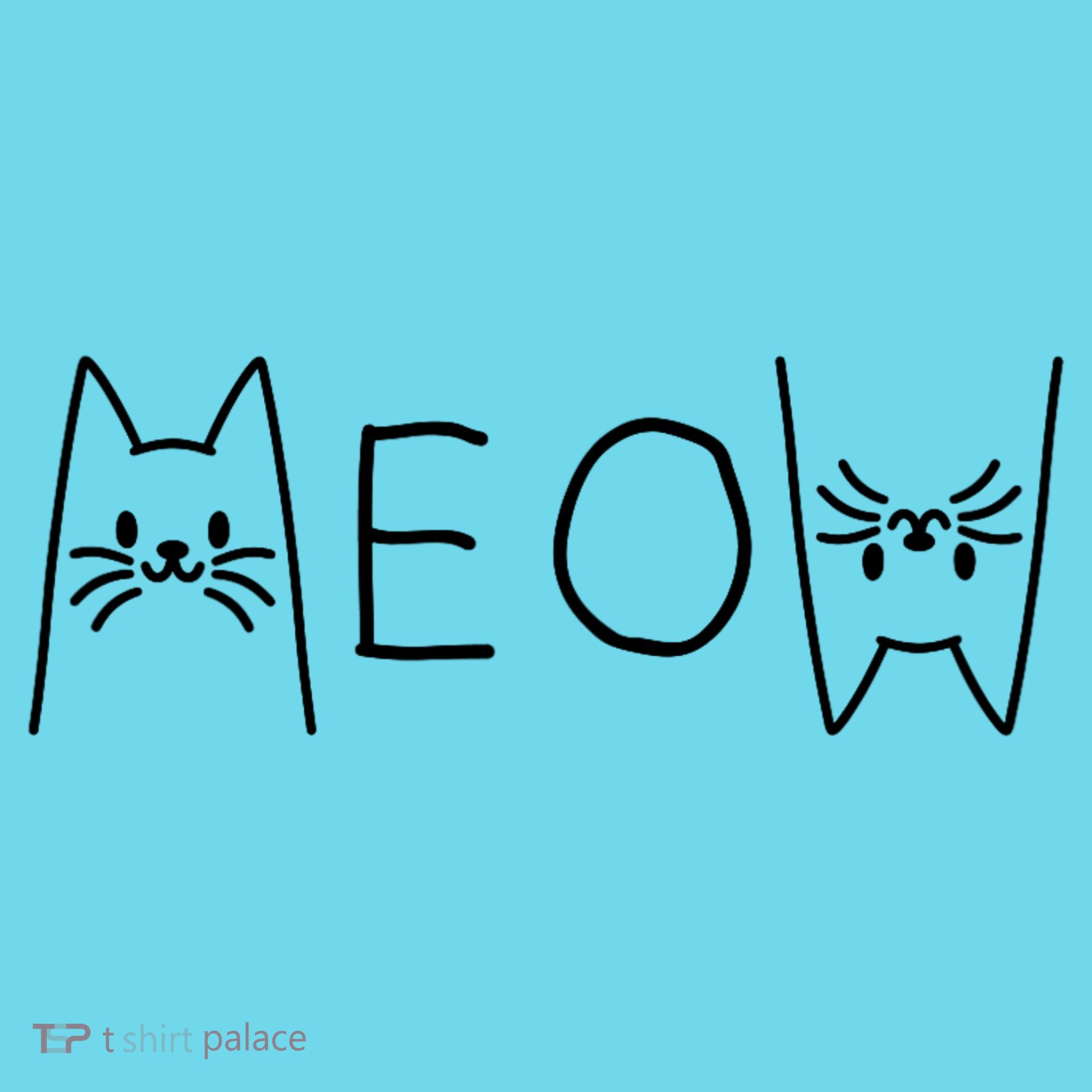Funny Meow Cat Meow Kitty Cats Meow Kids T-Shirt