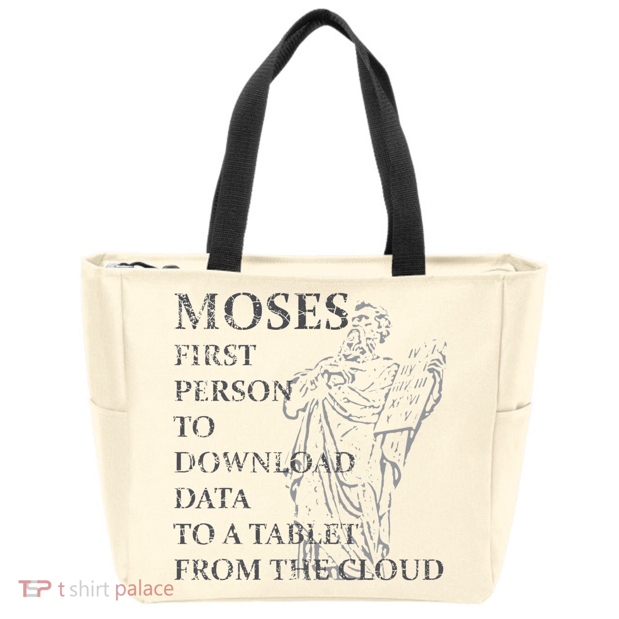 Funny Moses Christian Praise Commandments Humor Tote Bag
