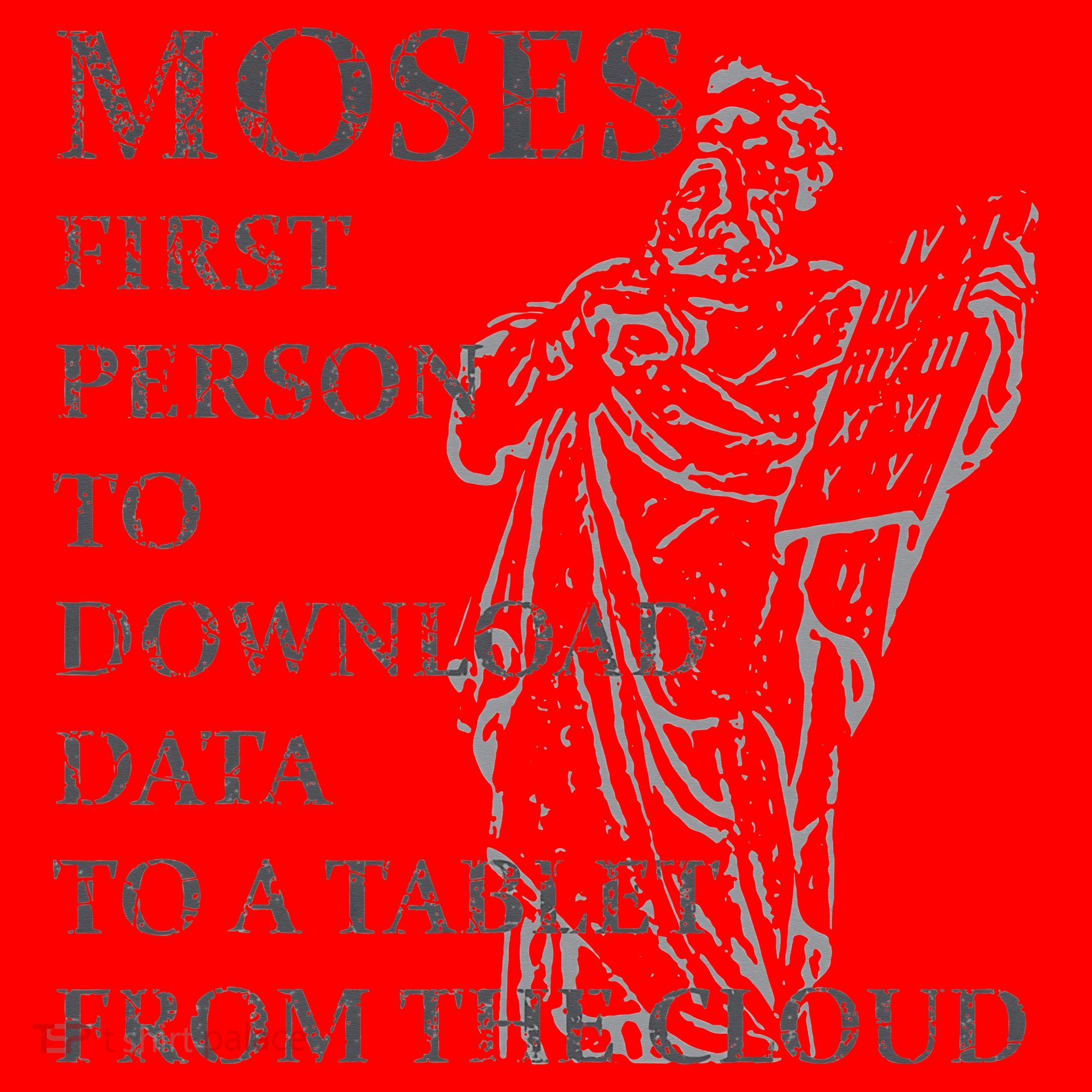 Funny Moses Christian Praise Commandments Humor Santa Hat