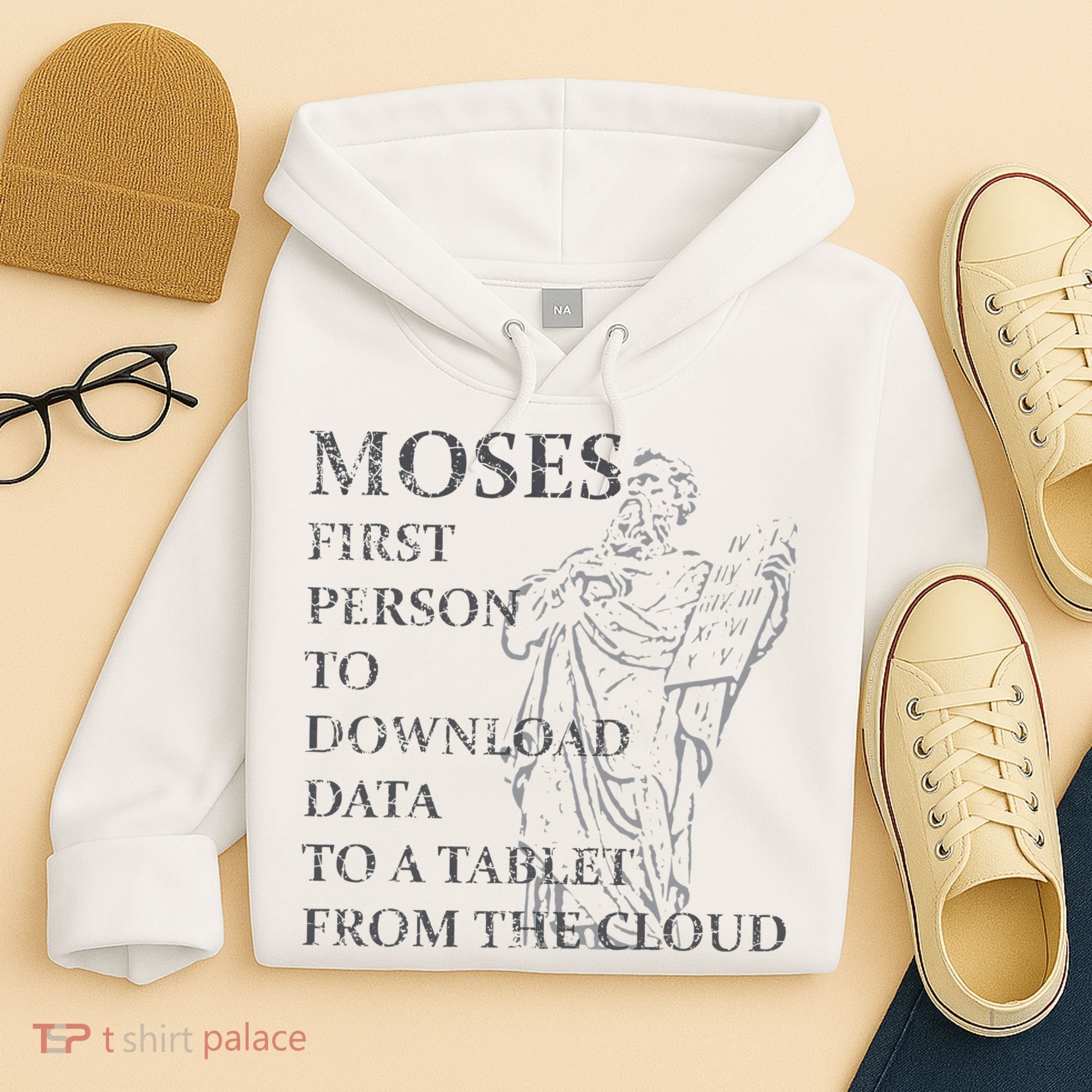 Funny Moses Christian Praise Commandments Humor Hoodie