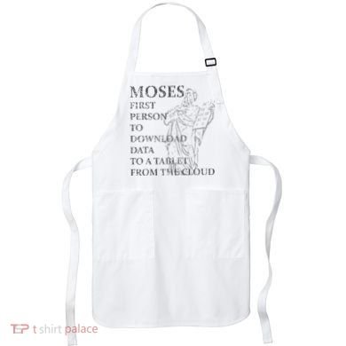Funny Moses Christian Praise Commandments Humor Apron