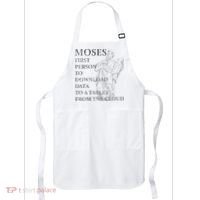 Funny Moses Christian Praise Commandments Humor Apron thumb 0