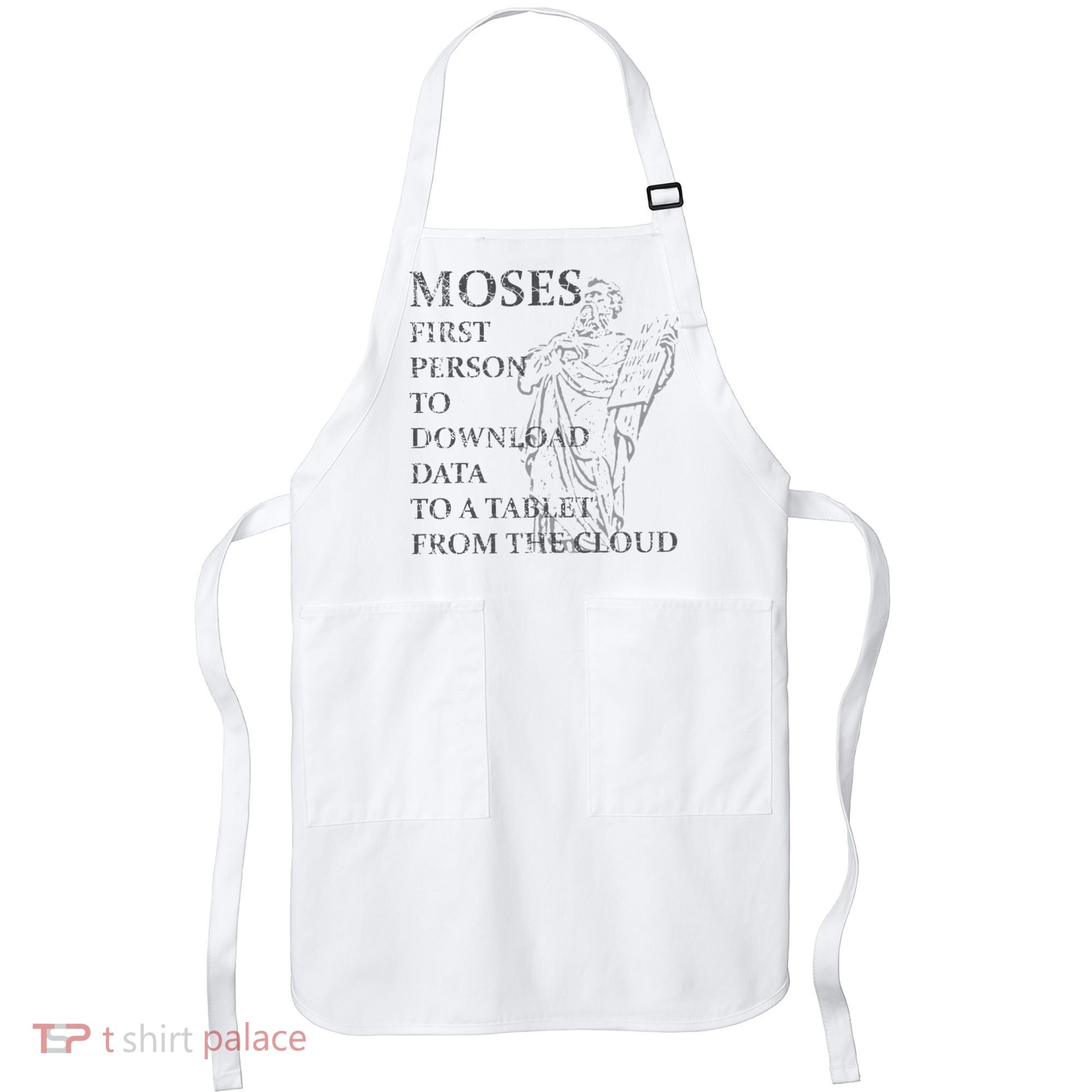 Funny Moses Christian Praise Commandments Humor Apron