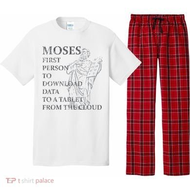 Funny Moses Christian Praise Commandments Humor Pajama Set