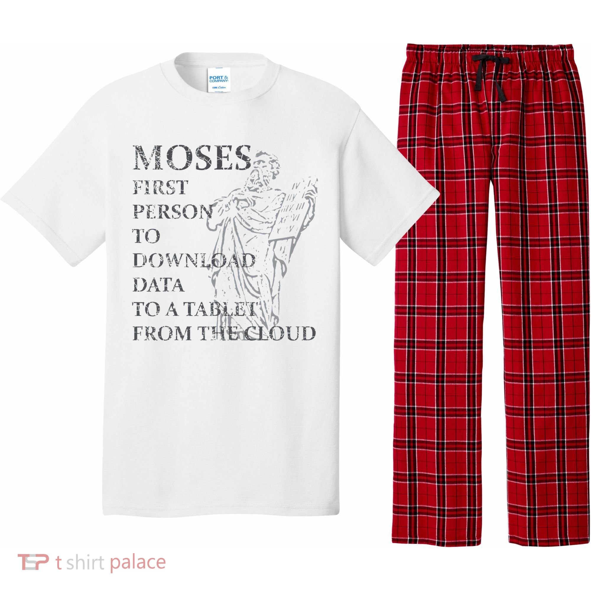 Funny Moses Christian Praise Commandments Humor Pajama Set