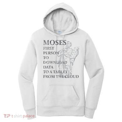 Funny Moses Christian Praise Commandments Humor Women's Hoodie