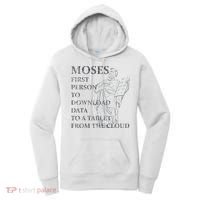 Funny Moses Christian Praise Commandments Humor Women's Hoodie thumb 0