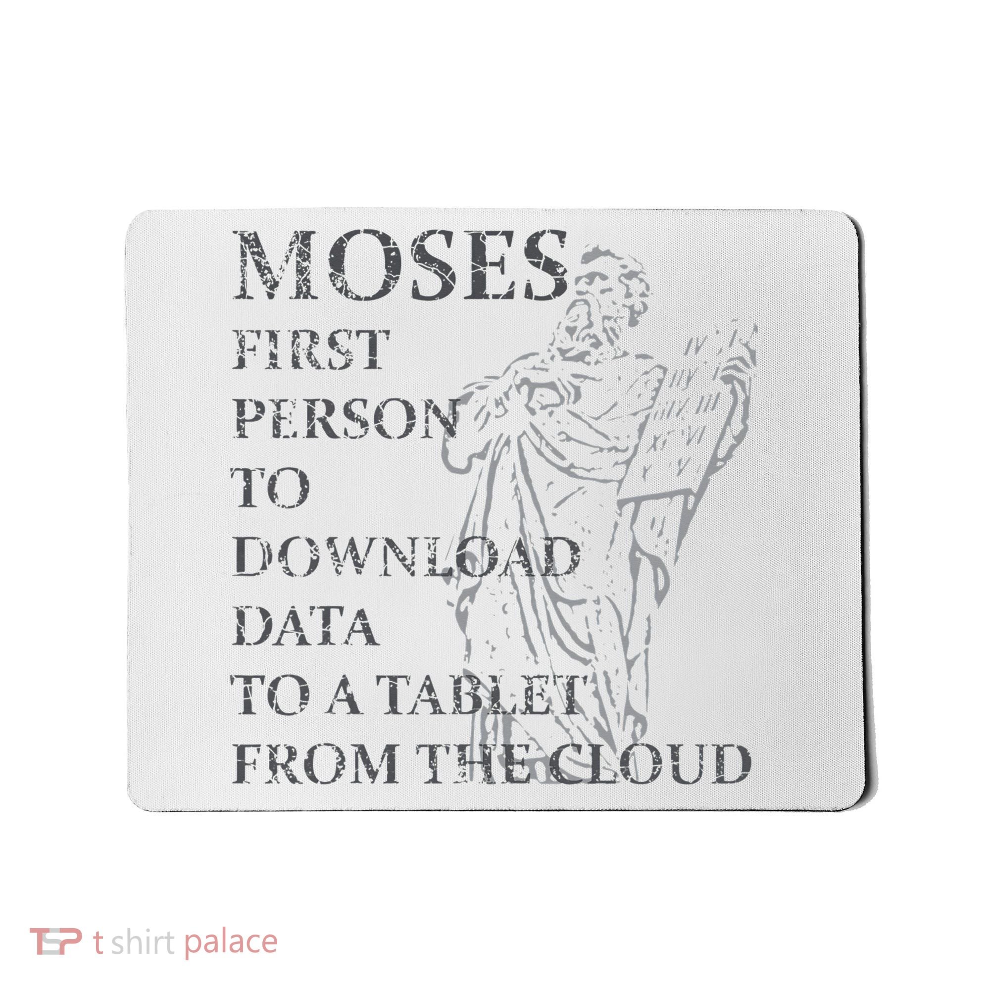 Funny Moses Christian Praise Commandments Humor Mousepad