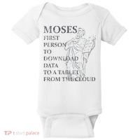 Funny Moses Christian Praise Commandments Humor Baby Bodysuit thumb 0