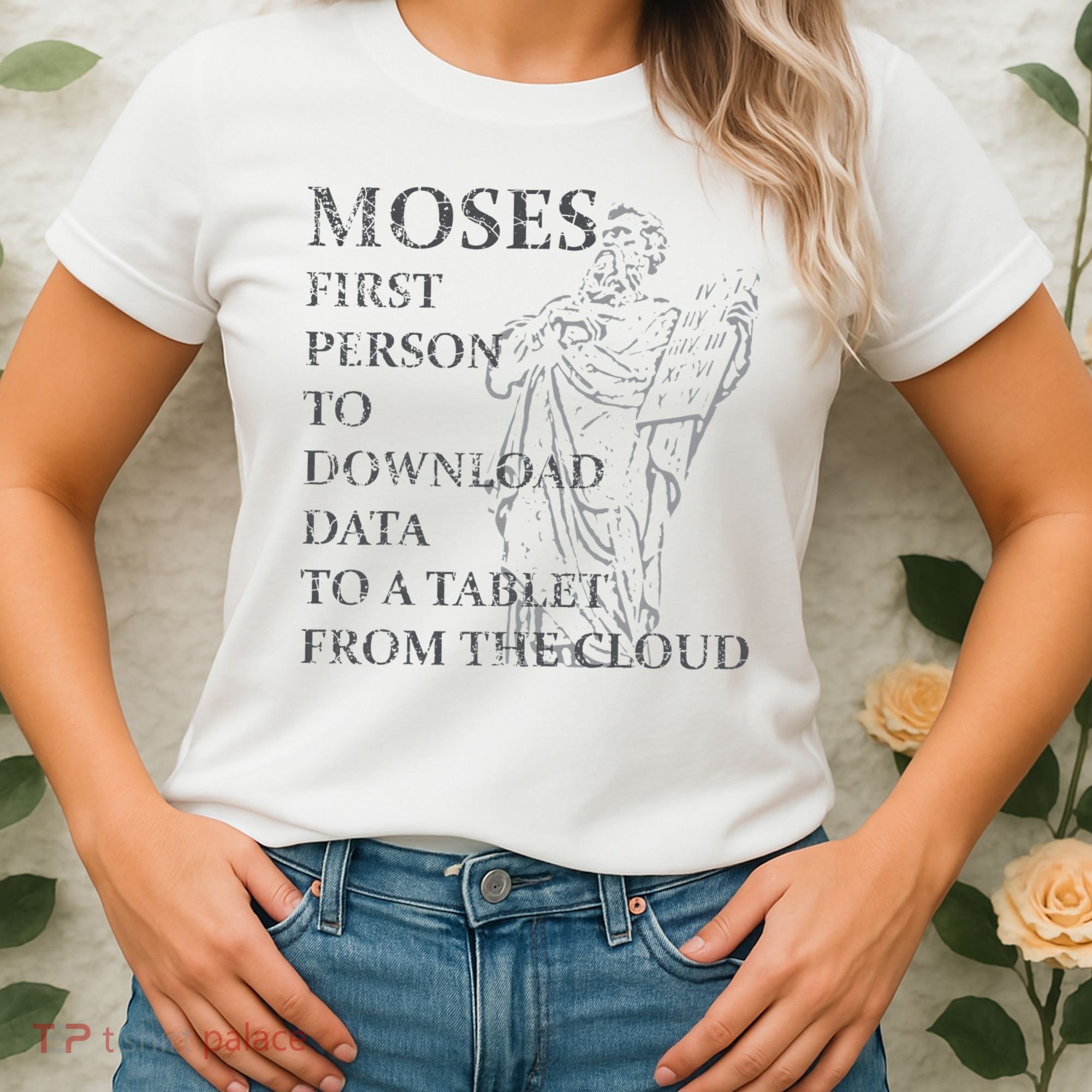 Funny Moses Christian Praise Commandments Humor Women's T-Shirt
