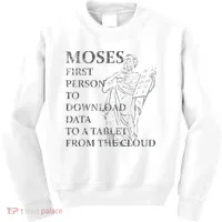 Funny Moses Christian Praise Commandments Humor Kids Sweatshirt thumb 0