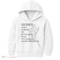 Funny Moses Christian Praise Commandments Humor Kids Hoodie thumb 0