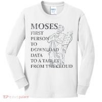 Funny Moses Christian Praise Commandments Humor Kids Long Sleeve Shirt thumb 0