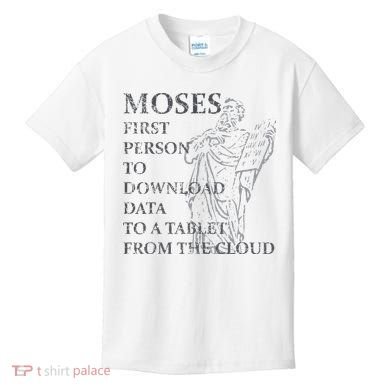 Funny Moses Christian Praise Commandments Humor Kids T-Shirt