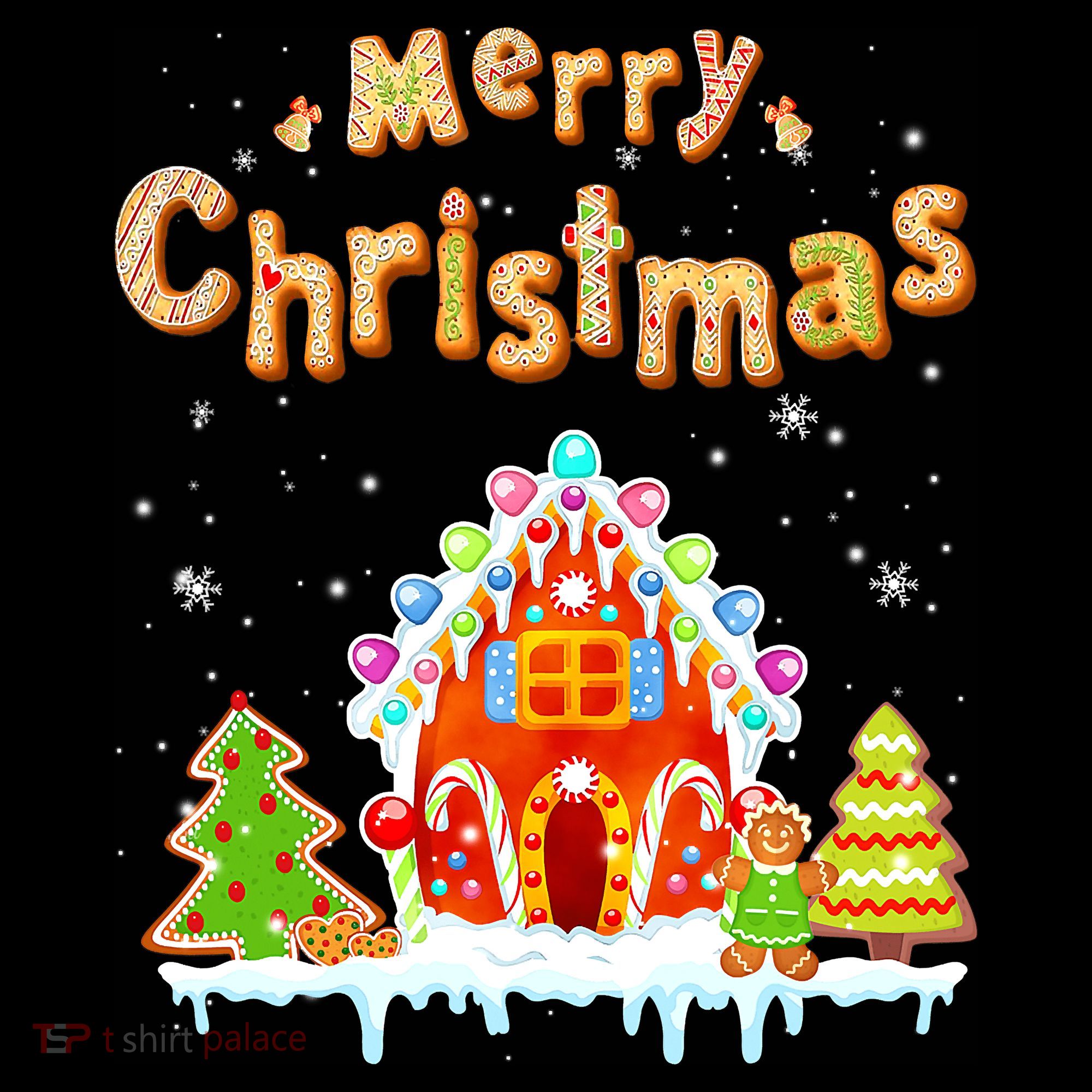 Funny Merry Christmas Gingerbread House Baking Candy Cane Women's Hoodie