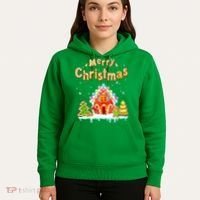 Funny Merry Christmas Gingerbread House Baking Candy Cane Hoodie thumb 5