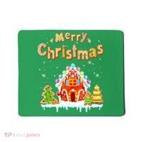 Funny Merry Christmas Gingerbread House Baking Candy Cane Mousepad thumb 0