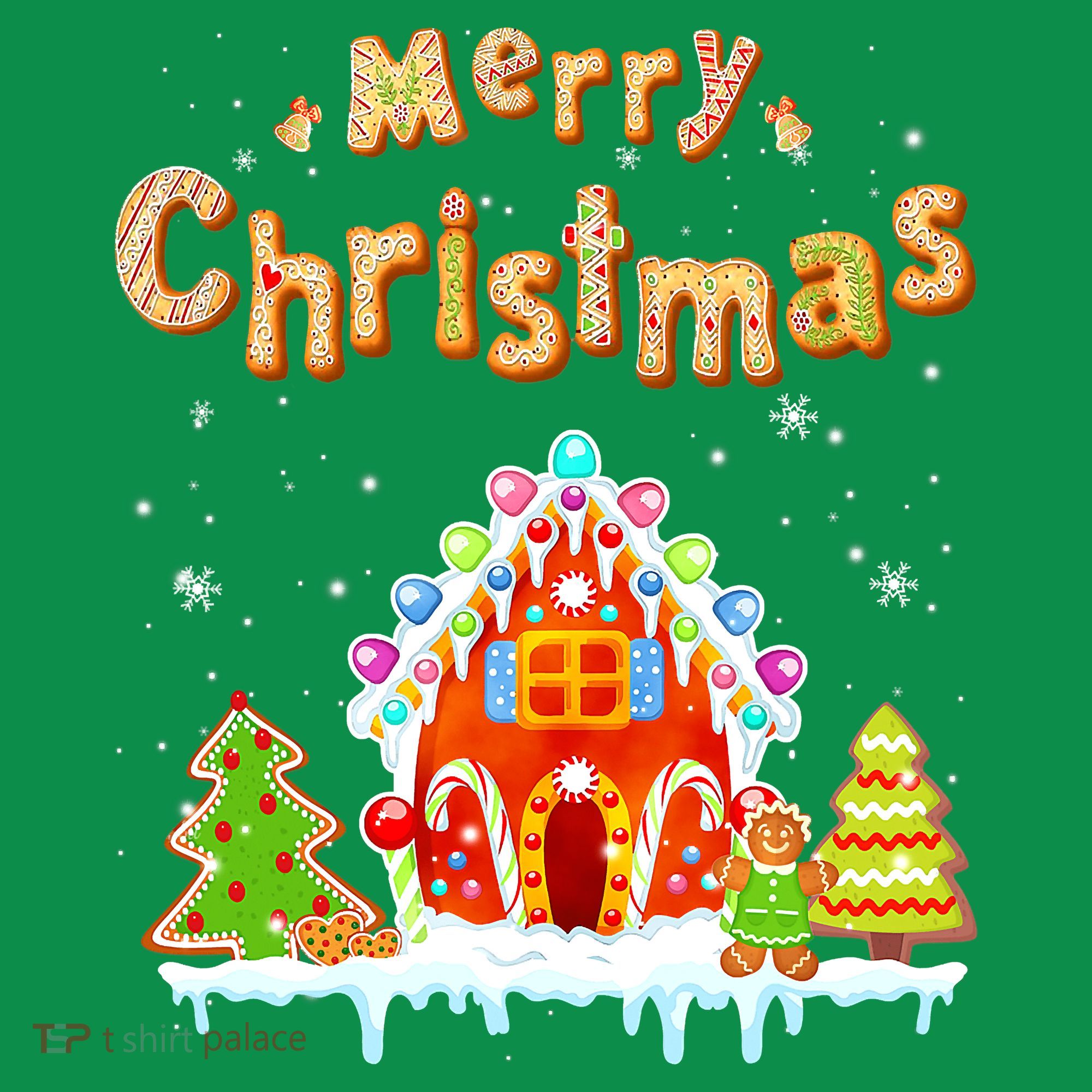 Funny Merry Christmas Gingerbread House Baking Candy Cane Mousepad