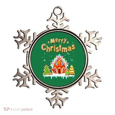 Funny Merry Christmas Gingerbread House Baking Candy Cane Ornament