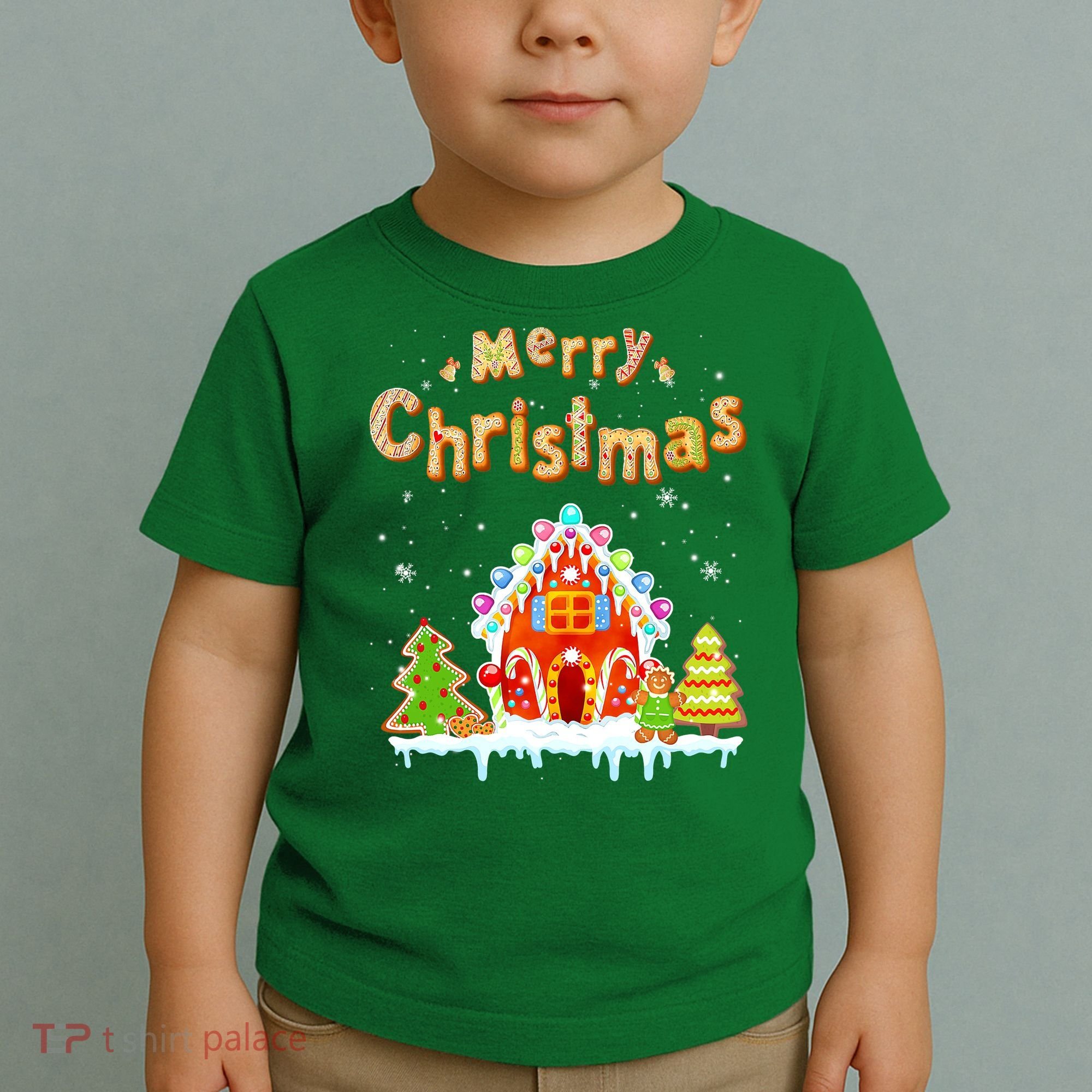 Funny Merry Christmas Gingerbread House Baking Candy Cane Toddler T-Shirt