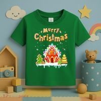 Funny Merry Christmas Gingerbread House Baking Candy Cane Toddler T-Shirt thumb 3