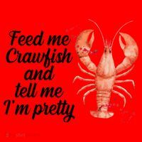 Feed Me Crawfish And Tell Me I'm Pretty Santa Hat thumb 1