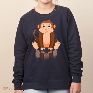 Funny Monkey Chimpanzee Ape Zoo Animal Lover Design Women's Sweatshirt