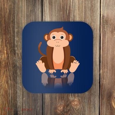 Funny Monkey Chimpanzee Ape Zoo Animal Lover Design Coaster
