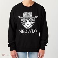 Funny Meowdy Cowboy Cat Women's Sweatshirt thumb 0