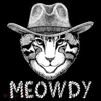Funny Meowdy Cowboy Cat Doggie Tank thumb 4