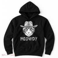 Funny Meowdy Cowboy Cat Hoodie thumb 0