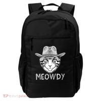 Funny Meowdy Cowboy Cat Backpack thumb 0