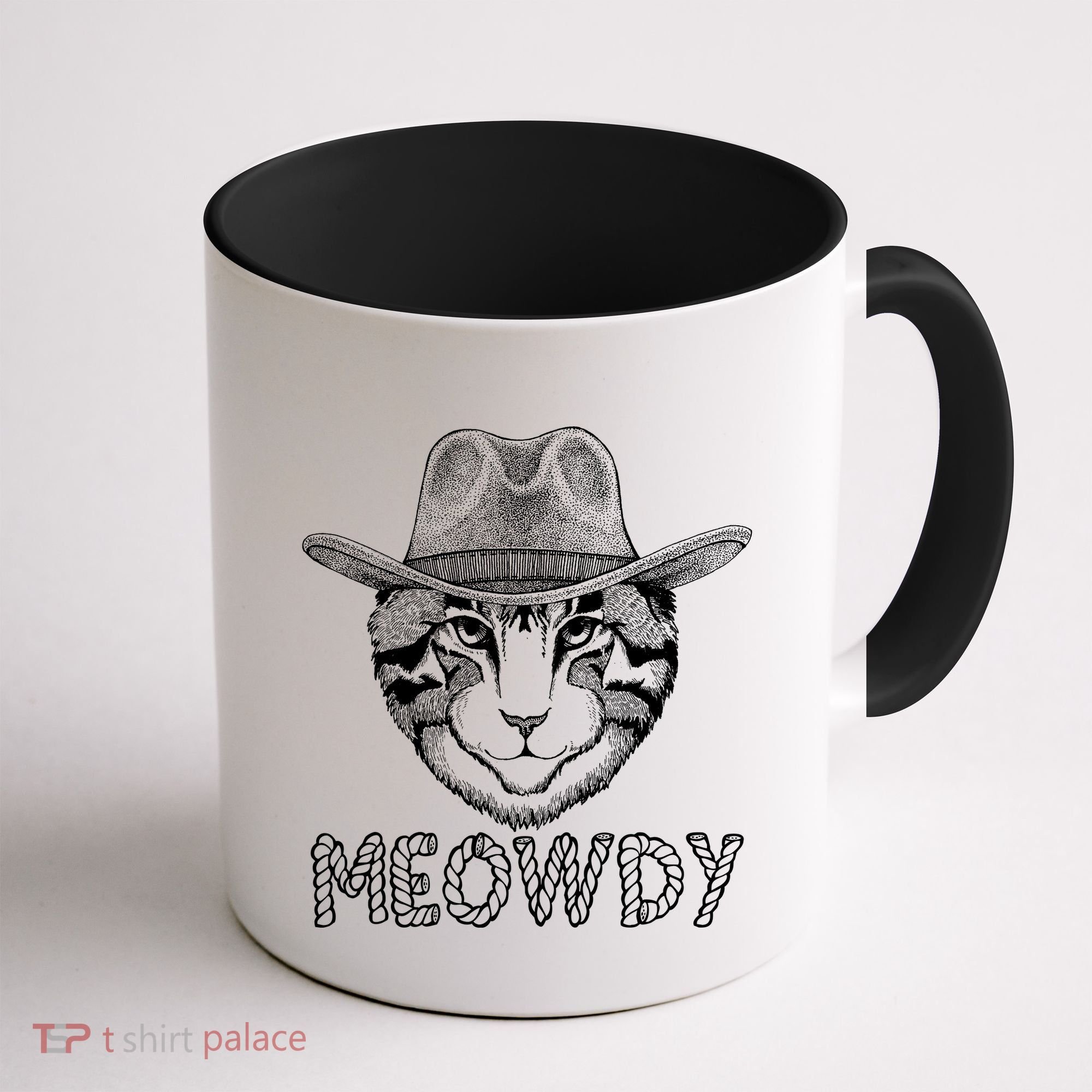 Funny Meowdy Cowboy Cat Coffee Mug