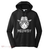 Funny Meowdy Cowboy Cat Performance Fleece Hoodie thumb 0