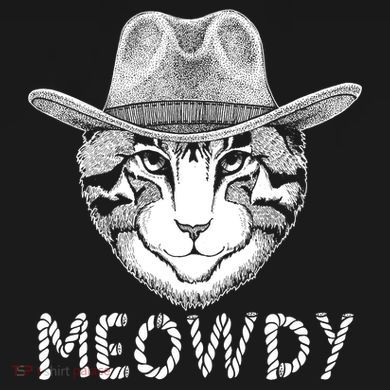 Funny Meowdy Cowboy Cat Performance Fleece Hoodie