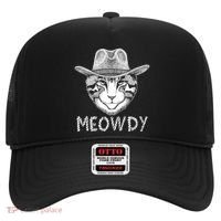 Funny Meowdy Cowboy Cat Hat thumb 0
