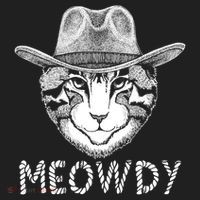 Funny Meowdy Cowboy Cat Hat thumb 2