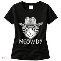 Funny Meowdy Cowboy Cat Women's T-Shirt thumb 0