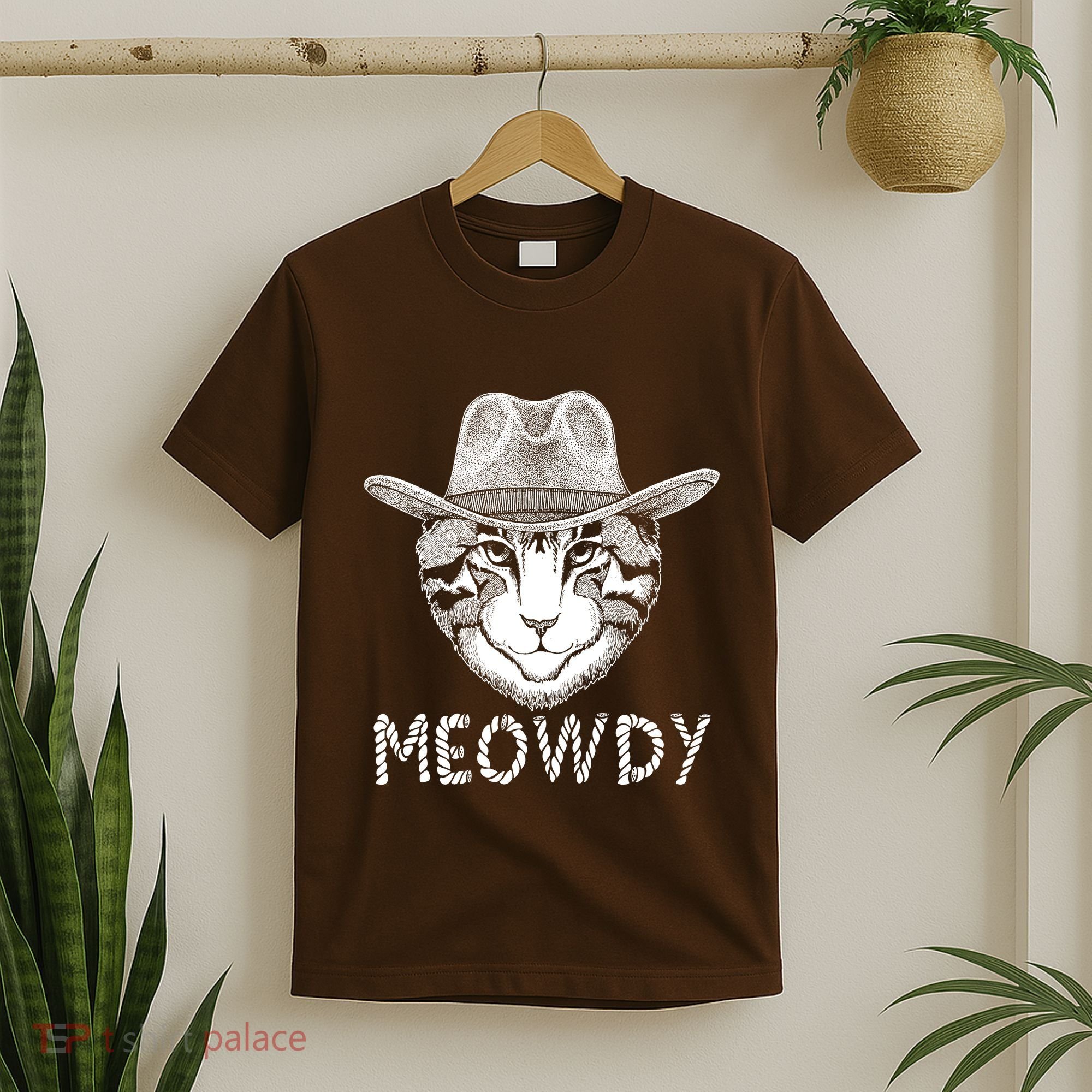 Funny Meowdy Cowboy Cat T-Shirt