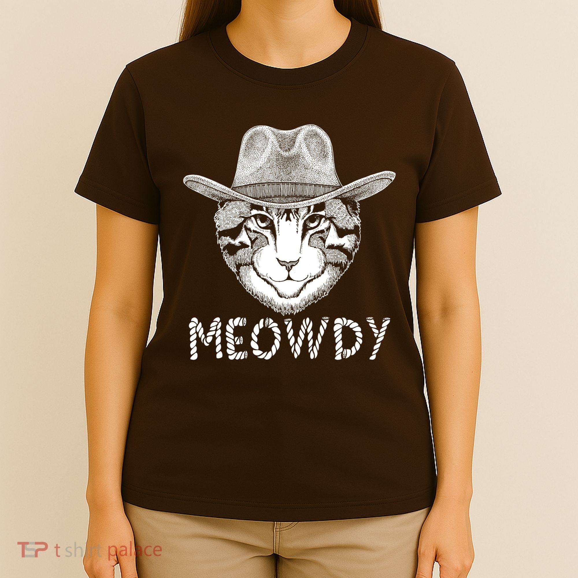 Funny Meowdy Cowboy Cat T-Shirt