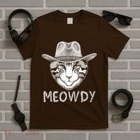 Funny Meowdy Cowboy Cat T-Shirt thumb 5