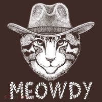 Funny Meowdy Cowboy Cat Mousepad thumb 1