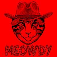 Funny Meowdy Cowboy Cat Santa Hat thumb 1