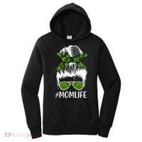 Funny Mom Cannabis Weed Mom Lady Messy Bun Mother's Day Women's Hoodie thumb 0