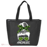 Funny Mom Cannabis Weed Mom Lady Messy Bun Mother's Day Tote Bag thumb 0