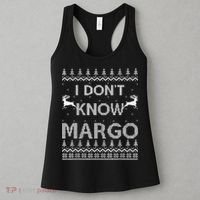Funny Matching Couple I Dont Know Margo Ugly Christmas Women's Tank Top thumb 3