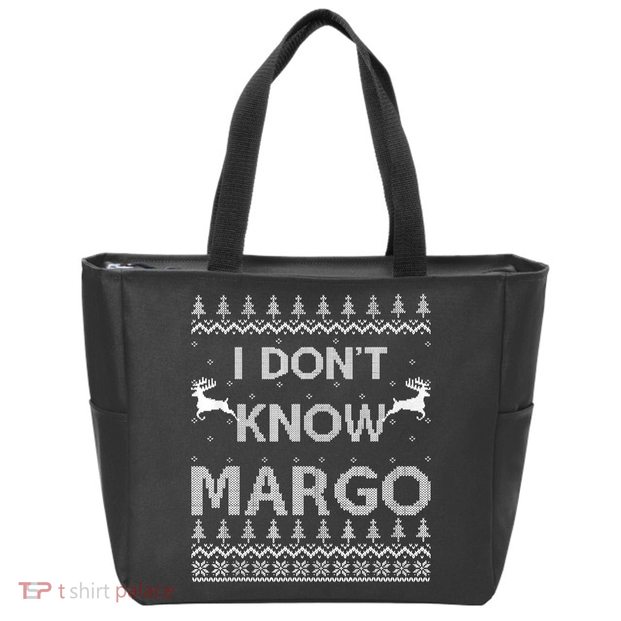 Funny Matching Couple I Dont Know Margo Ugly Christmas Tote Bag